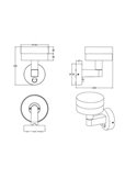 Aplique LED de pared MACKENZIE para exterior, con sensor de movimiento 8W 800lm, 3000K IP44