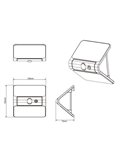 Aplique LED de pared con carga solar OLINDA sensor de oscuridad e interruptor integrado  2,5W 1x 250lm, 4000K IP44