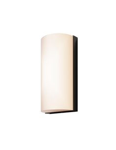 Aplique de pared redondeado BADD 20x10cm 10W 700Lm 3000K IP54 Antracita