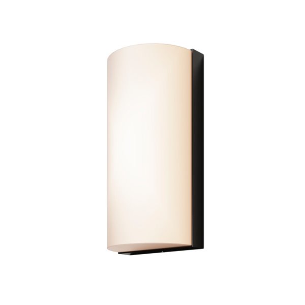 Aplique de pared redondeado BADD 20x10cm 10W 700Lm 3000K IP54 Antracita