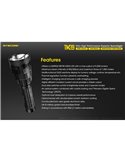 Linterna LED de mano TM39 muy potente 5200 lúmenes y 1500 metros de alcance IP68