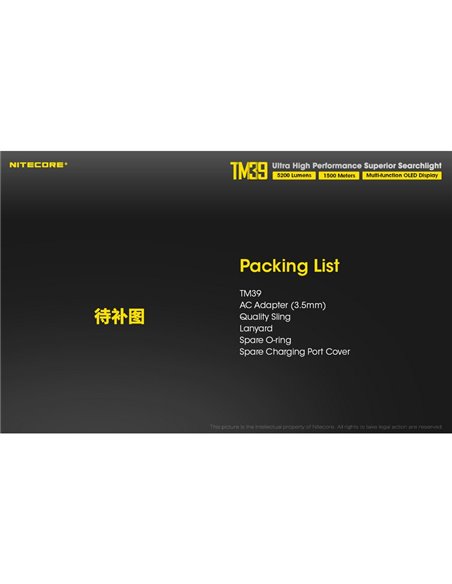 Linterna LED de mano TM39 muy potente 5200 lúmenes y 1500 metros de alcance IP68