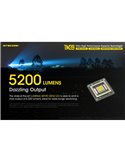 Linterna LED de mano TM39 muy potente 5200 lúmenes y 1500 metros de alcance IP68