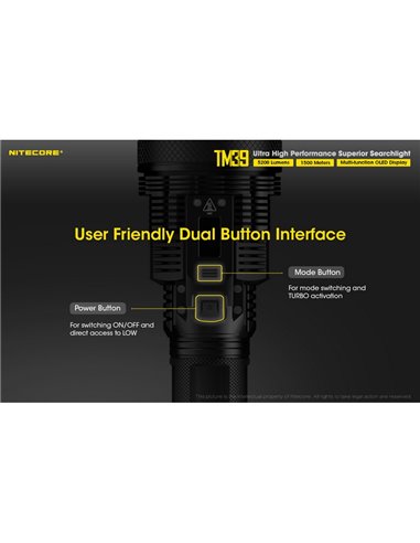 Lampe torche LED portable TM39, très puissante, 5 200 lumens, portée de 1 500 mètres, IP68