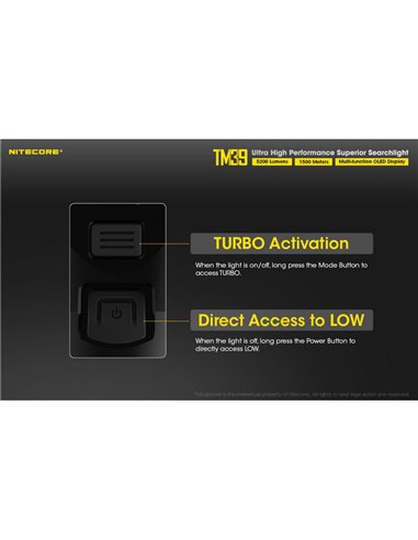 Linterna LED de mano TM39 muy potente 5200 lúmenes y 1500 metros de alcance IP68