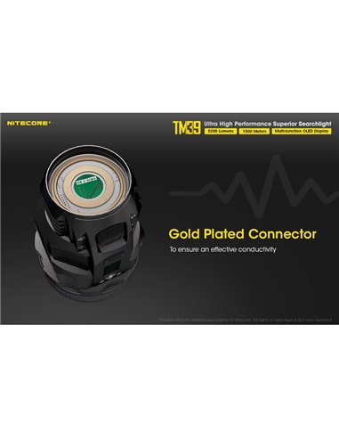 Linterna LED de mano TM39 muy potente 5200 lúmenes y 1500 metros de alcance IP68