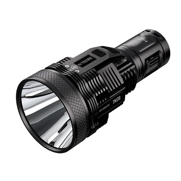 Linterna de mano TM39 Lite 5200 lúmenes muy potente IP68 1500 metros de alcance, batería 4 × 18650