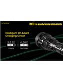 Linterna de mano TM39 Lite 5200 lúmenes muy potente IP68 1500 metros de alcance, batería 4 × 18650