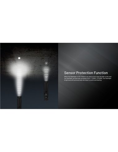 Lampe torche portable EDC27 Uhi, 3 100 lumens, portée de 305 mètres, batterie intégrée de 1 700 mAh, IP54