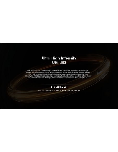 Linterna de mano EDC35 5000 lúmenes y 601 metros de alcance batería 1700 mAh incorporada IP54