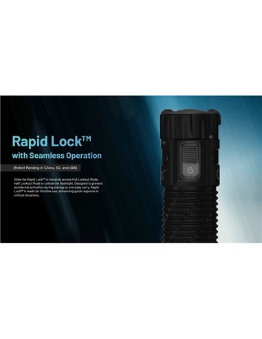 Lampe torche EDC35 5000 lumens, portée de 601 mètres, batterie intégrée de 1700 mAh, IP54