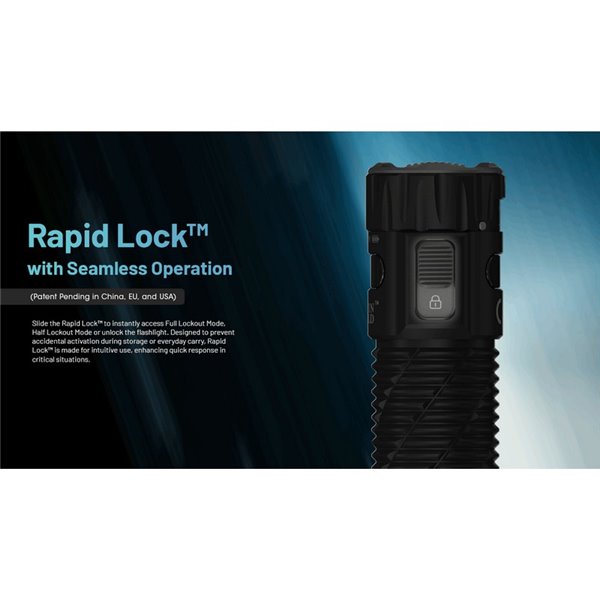 Lanterna portátil EDC35 5000 lúmens 601 metros de alcance Bateria integrada de 1700 mAh IP54