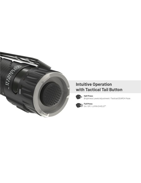 Lampe torche EDC35 5000 lumens, portée de 601 mètres, batterie intégrée de 1700 mAh, IP54