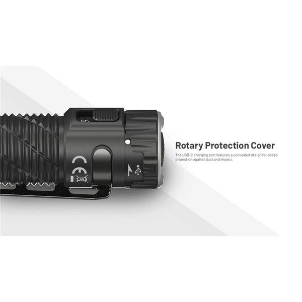 Linterna de mano EDC35 5000 lúmenes y 601 metros de alcance batería 1700 mAh incorporada IP54