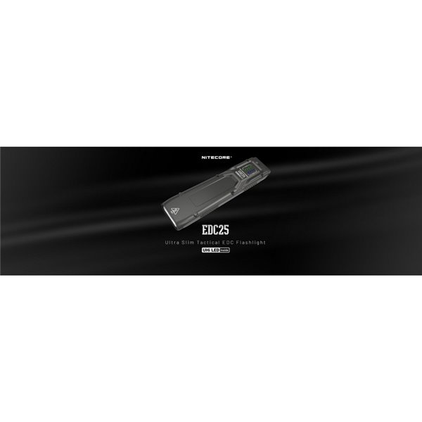 Linterna de mano EDC25 ultraligera 3000 lúmenes, 300 metros alcance y batería 1700 mAh incorporada IP68