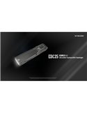 Linterna de mano EDC25 ultraligera 3000 lúmenes, 300 metros alcance y batería 1700 mAh incorporada IP68