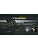 Linterna de mano EDC25 ultraligera 3000 lúmenes, 300 metros alcance y batería 1700 mAh incorporada IP68