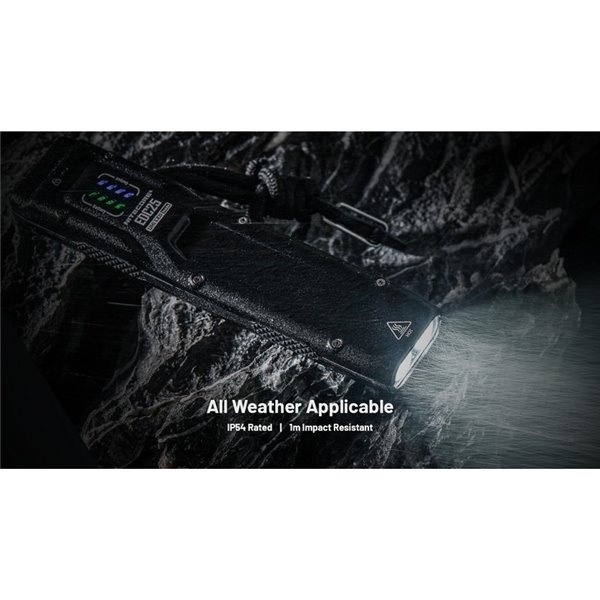 Lampe de poche ultralégère EDC25, 3000 lumens, portée de 300 mètres et batterie intégrée de 1700 mAh, classée IP68.