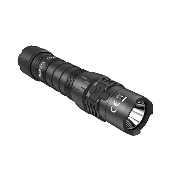 Linterna Nitecore P10i ligera y sumergible 1800 lúmenes 290 metros alcance, batería 1 × 21700i, 2 × CR123 IP68
