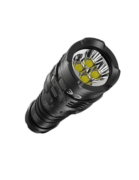 Linterna Nitecore de mano P10iX 4000 lúmenes efecto estroboscópico 158 metros alcance IP68 sumergible
