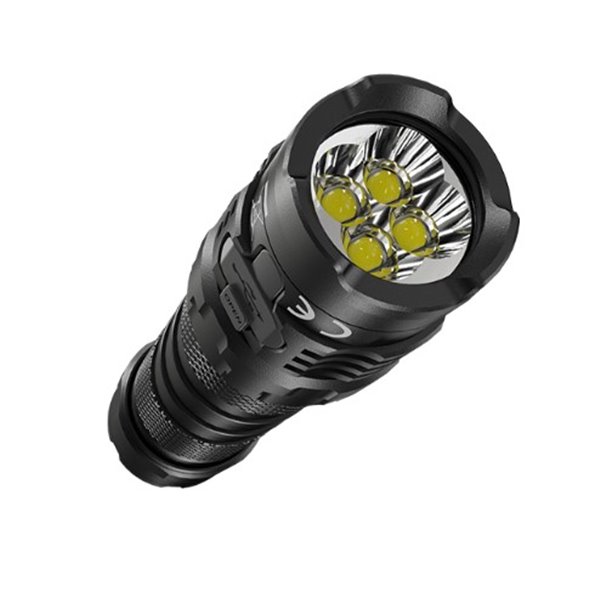 Linterna Nitecore de mano P10iX 4000 lúmenes efecto estroboscópico 158 metros alcance IP68 sumergible