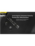 Linterna de mano P10 V2 Nitecore 1100 lúmenes ultra compacta 201 metros alcance, estroboscópica IP68