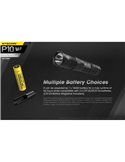 Linterna de mano P10 V2 Nitecore 1100 lúmenes ultra compacta 201 metros alcance, estroboscópica IP68