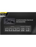 Linterna de mano P10 V2 Nitecore 1100 lúmenes ultra compacta 201 metros alcance, estroboscópica IP68