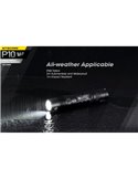 Linterna de mano P10 V2 Nitecore 1100 lúmenes ultra compacta 201 metros alcance, estroboscópica IP68