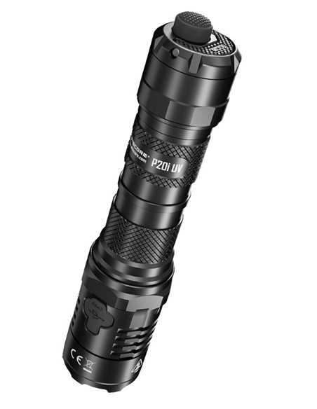 Linterna P20i UV luz ultravioleta y estroboscópica 1800 lúmenes y 337 metros, sumergible y recargable USB-C IP68