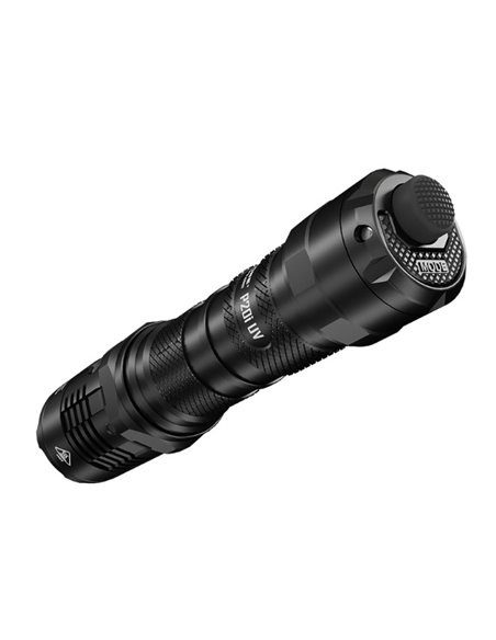 Linterna P20i UV luz ultravioleta y estroboscópica 1800 lúmenes y 337 metros, sumergible y recargable USB-C IP68