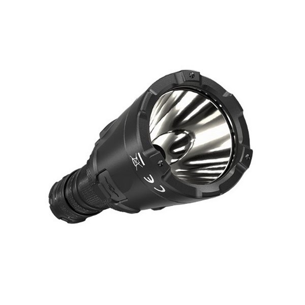 Linterna de mano ligera SRT6i efecto estroboscópico 2100 lúmenes y 510 metros alcance, incluye anillo táctico IP68