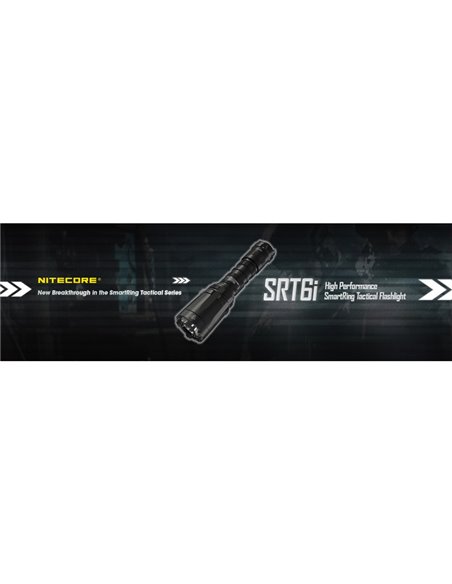 Lanterna portátil leve SRT6i com efeito estroboscópico, 2100 lúmens, alcance de 510 metros, inclui anel tático, IP68