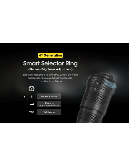 Linterna SRT7i de mano 3000 lúmenes y 580 metros alcance,  USB-C Batería Li-ion NL2150HPi de 5.000 mAh IP68