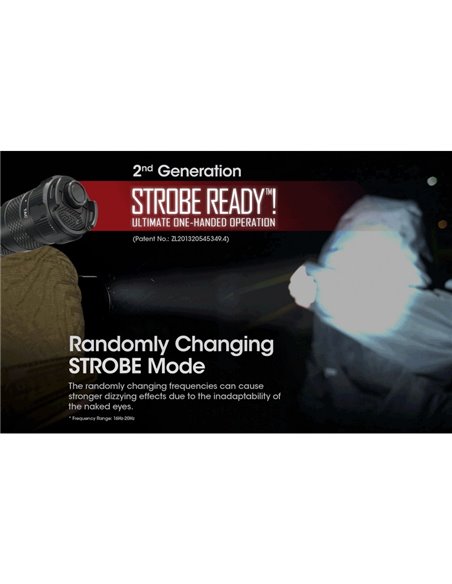 Linterna SRT7i de mano 3000 lúmenes y 580 metros alcance,  USB-C Batería Li-ion NL2150HPi de 5.000 mAh IP68