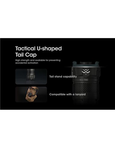 Lanterna de mão SRT7i 3000 lúmens 580 metros de alcance USB-C NL2150HPi 5000mAh Bateria de íon-lítio IP68