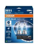 Lâmpadas H11, luz mais branca 5000K e 100% mais luz Cool Blue Intense Next Generation Pacote com 2 unidades. 64211CBN