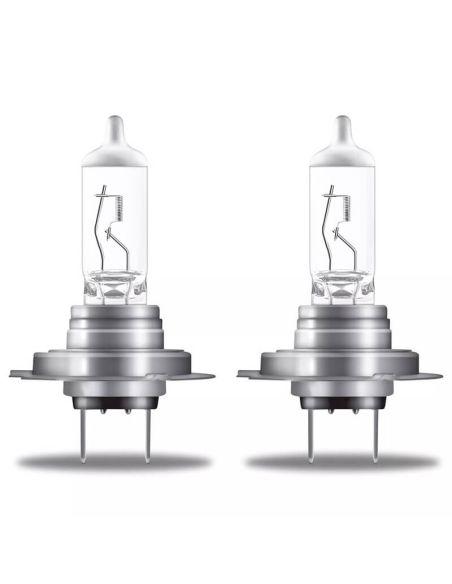 Lâmpada H7 OSRAM NIGHT BREAKER PRATA | +100% Leve e Maior Duração Pacote com 2 Unidades. 64210NBS-2HB | LeonLeds