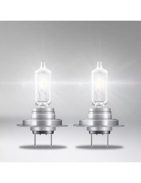 Bombilla H7 OSRAM NIGHT BREAKER SILVER | +100% Luz y Mayor Duración Pack 2Uds. 64210NBS-2HB | LeonLeds