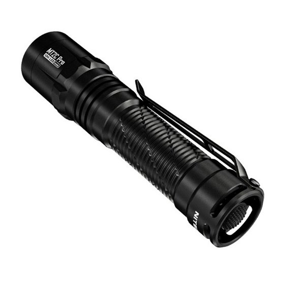 Lanterna LED compacta portátil MT2C PRO de 1800 lm com alcance de 520 m, bateria recarregável NL18650 de 3.600 mAh, IP68