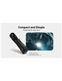 Linterna LED de mano compacta MT2C PRO 1800Lm y 520m alcance, batería recargable NL18650 3,600mAh IP68