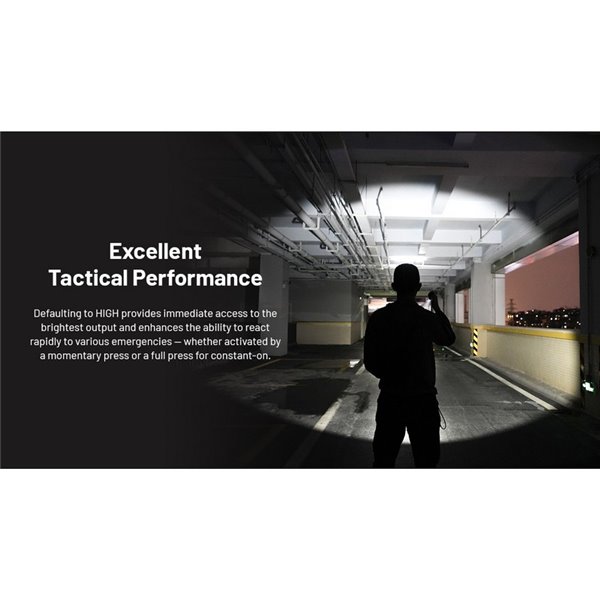 Linterna LED de mano compacta MT2C PRO 1800Lm y 520m alcance, batería recargable NL18650 3,600mAh IP68