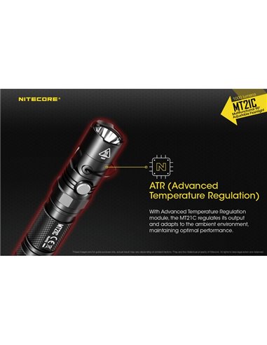 Linterna MT21C multifunción, cabezal orientable 90º, 1000 lúmenes y 184 metros alcance IPX8 sumergible