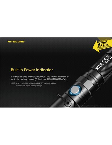 Linterna MT21C multifunción, cabezal orientable 90º, 1000 lúmenes y 184 metros alcance IPX8 sumergible