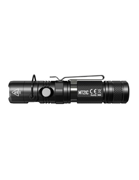 Lampe de poche multifonction MT21C, tête réglable à 90º, 1000 lumens et portée de 184 mètres IPX8 submersible