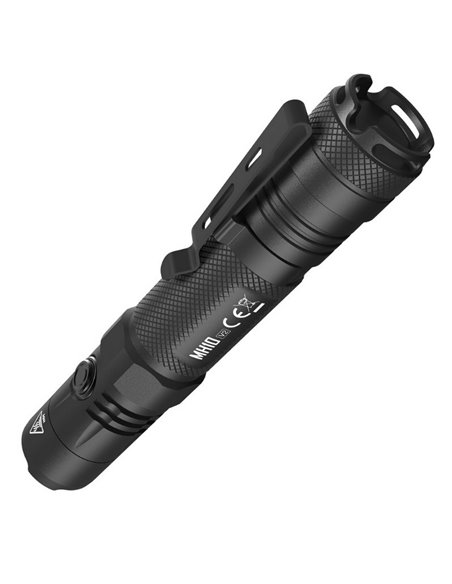 Linterna compacta de mano LED MH10 V2 1200 lúmenes y 220m alcance, estroboscópica USB-C recargable IP68