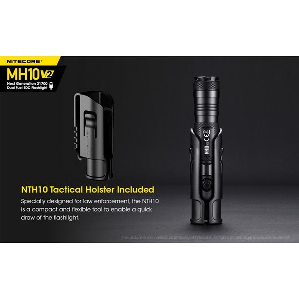 Linterna compacta de mano LED MH10 V2 1200 lúmenes y 220m alcance, estroboscópica USB-C recargable IP68