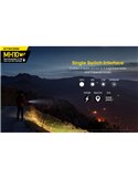 Linterna compacta de mano LED MH10 V2 1200 lúmenes y 220m alcance, estroboscópica USB-C recargable IP68