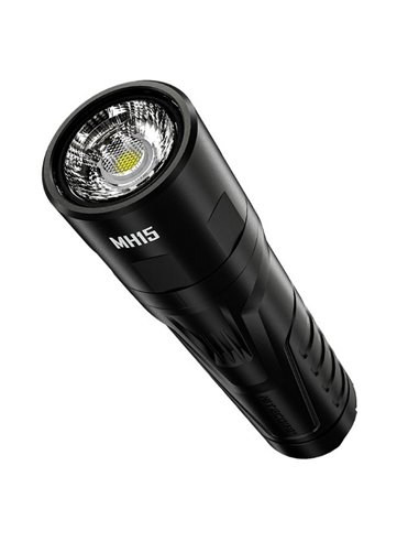 Lanterna portátil MH15 com alcance de 2000lm e 250m, banco de energia integrado de 5000mAh e saída de 18W