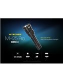 Linterna LED de mano MH25PRO 3300 lúmenes y alcance 705m, batería recargable USB-C NL2153HP 5,300mAh IP68